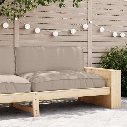 vidaXL Kissen Taupe 120 x 80 x 12 cm Oxford-Stoff