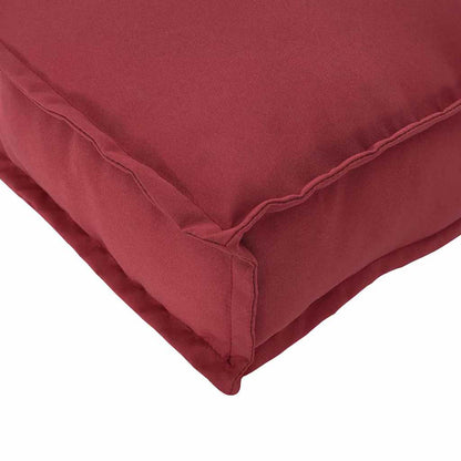 Kissen Weinrot 120 x 80 x 12 cm Oxford-Stoff