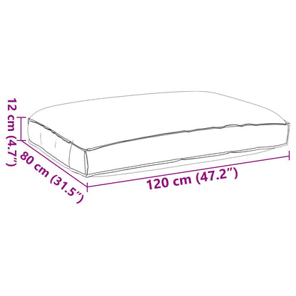 vidaXL Kissen Königsblau 120 x 80 x 12 cm Oxford-Stoff
