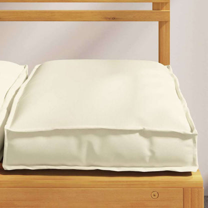 vidaXL Kissen 2 pcs Creme 40 x 40 x 8 cm Oxford-Stoff