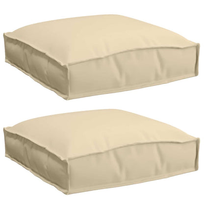 Kissen 2 pcs Beige 40 x 40 x 8 cm Oxford-Stoff