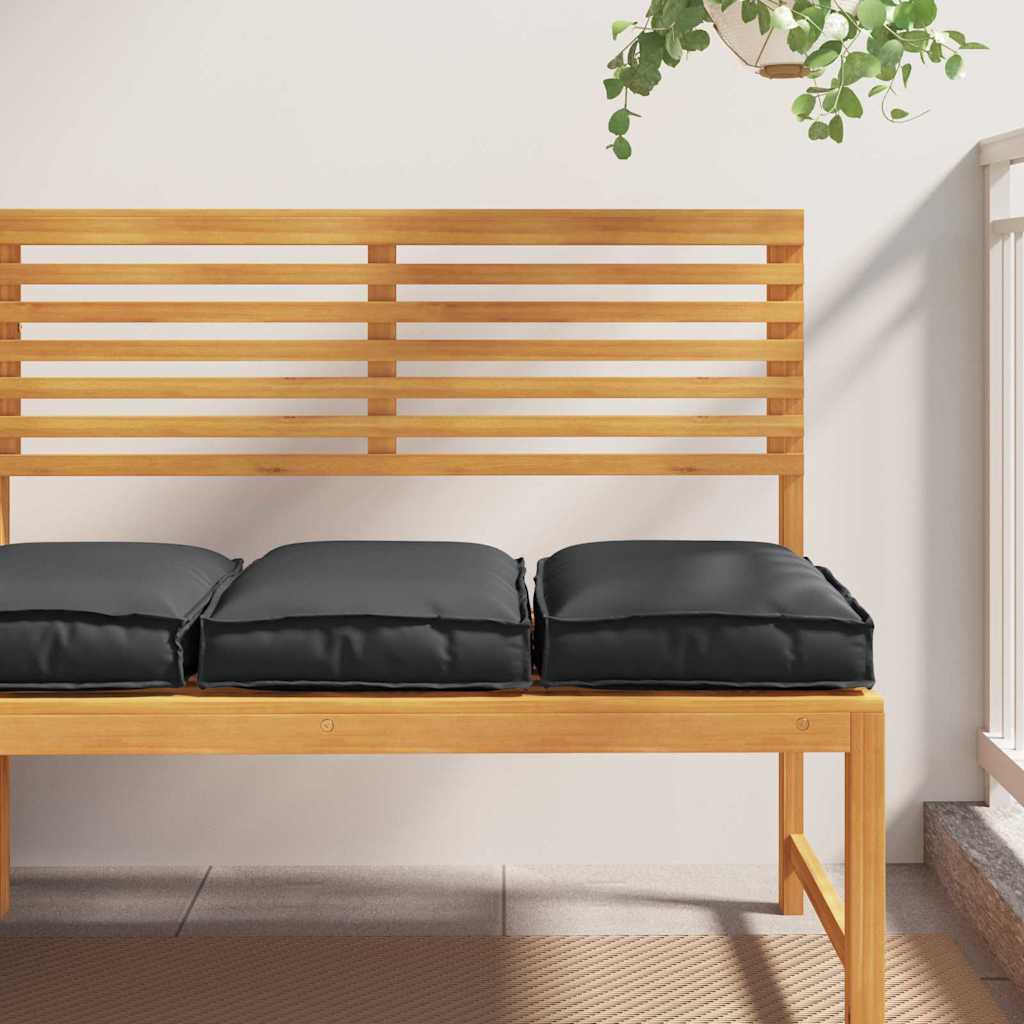 vidaXL Palettkissen für geeigneten Sitz 2 pcs Schwarz 40 x 40 x 8 cm