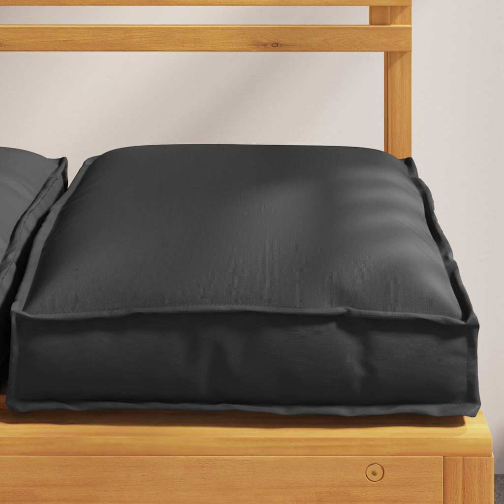 vidaXL Palettkissen für geeigneten Sitz 2 pcs Schwarz 40 x 40 x 8 cm