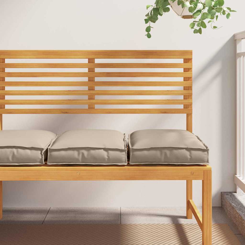 vidaXL Palettkissen für geeigneten Sitz 2 pcs Taupe 40 x 40 x 8 cm