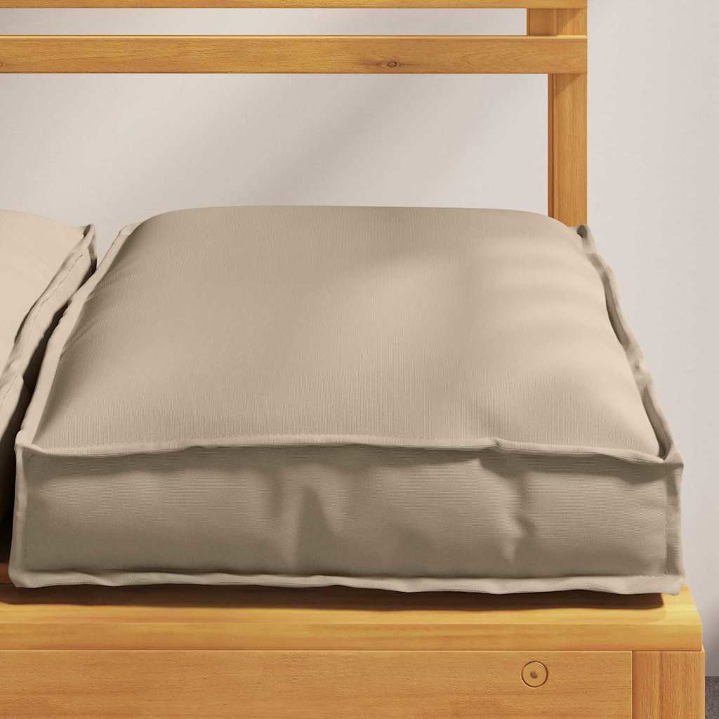 vidaXL Palettkissen für geeigneten Sitz 2 pcs Taupe 40 x 40 x 8 cm