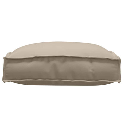 vidaXL Palettkissen für geeigneten Sitz 2 pcs Taupe 40 x 40 x 8 cm