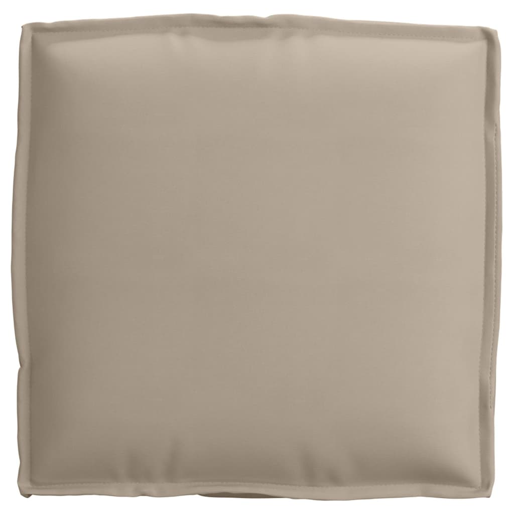 vidaXL Palettkissen für geeigneten Sitz 2 pcs Taupe 40 x 40 x 8 cm