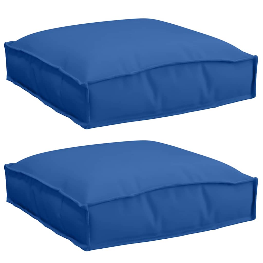 vidaXL Kissen 2 pcs Königsblau 40 x 40 x 8 cm Oxford-Stoff