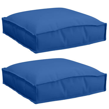 vidaXL Kissen 2 pcs Königsblau 40 x 40 x 8 cm Oxford-Stoff