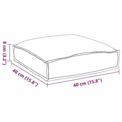 Kissen Blatt 2 pcs Blattmuster 40 x 40 x 8 cm Oxford-Stoff