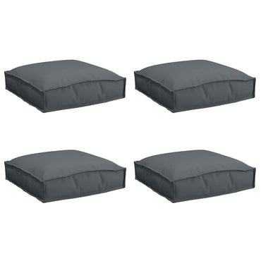vidaXL Kissen 4 pcs Anthrazit 40 x 40 x 8 cm Oxford-Stoff