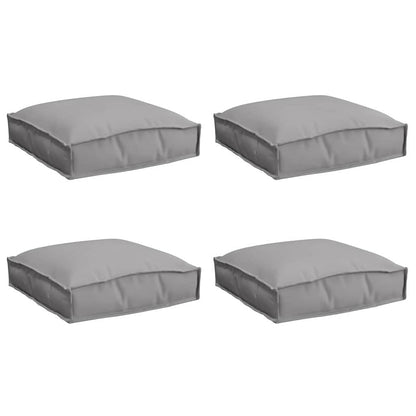 vidaXL Kissen 4 pcs Grau 40 x 40 x 8 cm Oxford-Stoff