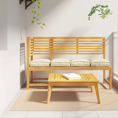 vidaXL Kissen 4 pcs Creme 40 x 40 x 8 cm Oxford-Stoff