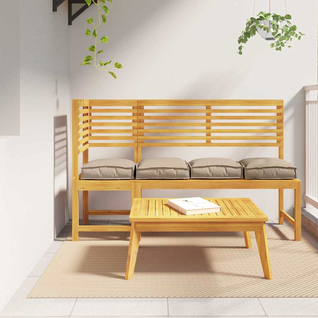 vidaXL Kissen 4 pcs Taupe 40 x 40 x 8 cm Oxford-Stoff