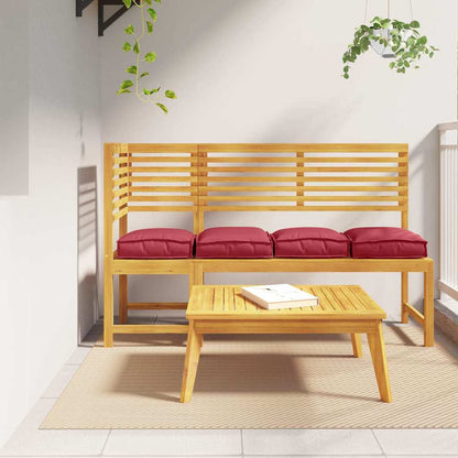 vidaXL Kissen 4 pcs Weinrot 40 x 40 x 8 cm Oxford-Stoff