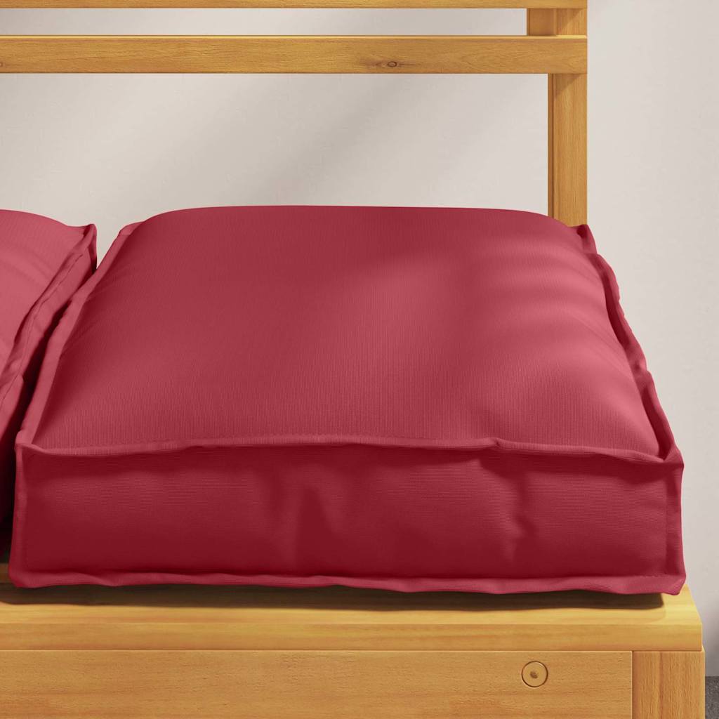 vidaXL Kissen 4 pcs Weinrot 40 x 40 x 8 cm Oxford-Stoff