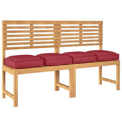 vidaXL Kissen 4 pcs Weinrot 40 x 40 x 8 cm Oxford-Stoff