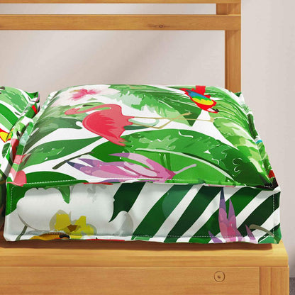vidaXL Kissen Floral 4 pcs Mehrfarbig 40 x 40 x 8 cm Oxford-Stoff