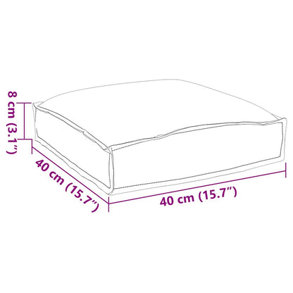 vidaXL Kissen Floral 4 pcs Mehrfarbig 40 x 40 x 8 cm Oxford-Stoff