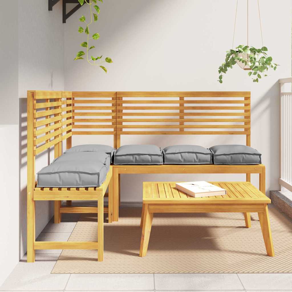 vidaXL Kissen 6 pcs Grau 40 x 40 x 8 cm Oxford-Stoff