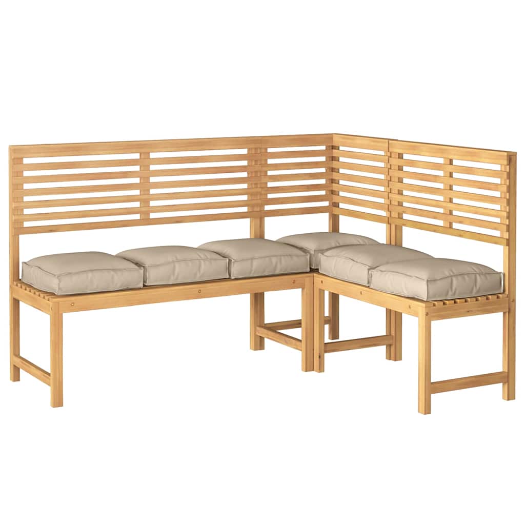 vidaXL Kissen 6 pcs Taupe 40 x 40 x 8 cm Oxford-Stoff