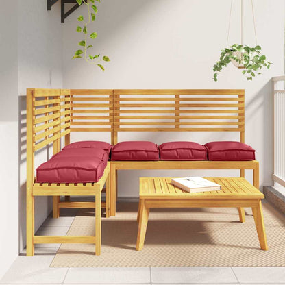 vidaXL Coussins 6 pcs Bordeaux 40 x 40 x 8 cm Tissu Oxford