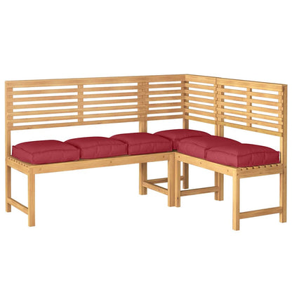 vidaXL Coussins 6 pcs Bordeaux 40 x 40 x 8 cm Tissu Oxford