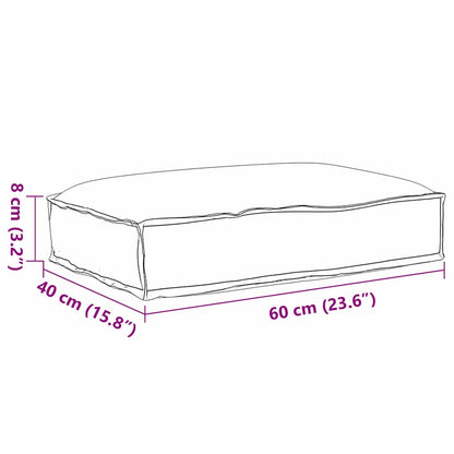 vidaXL Palettkissen für geeigneten Sitz Anthrazit 60 x 40 x 8 cm