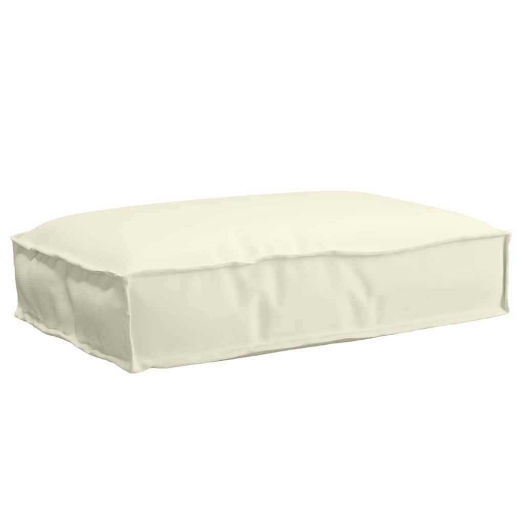 vidaXL Palettkissen für geeigneten Sitz Creme 60 x 40 x 8 cm