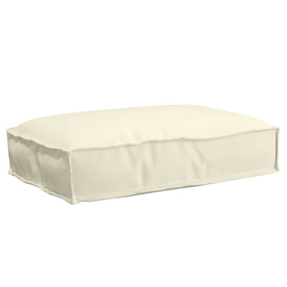 vidaXL Palettkissen für geeigneten Sitz Creme 60 x 40 x 8 cm