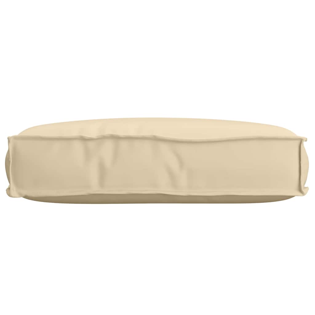 vidaXL Coussin de palette pour assise adaptée Beige 60 x 40 x 8 cm