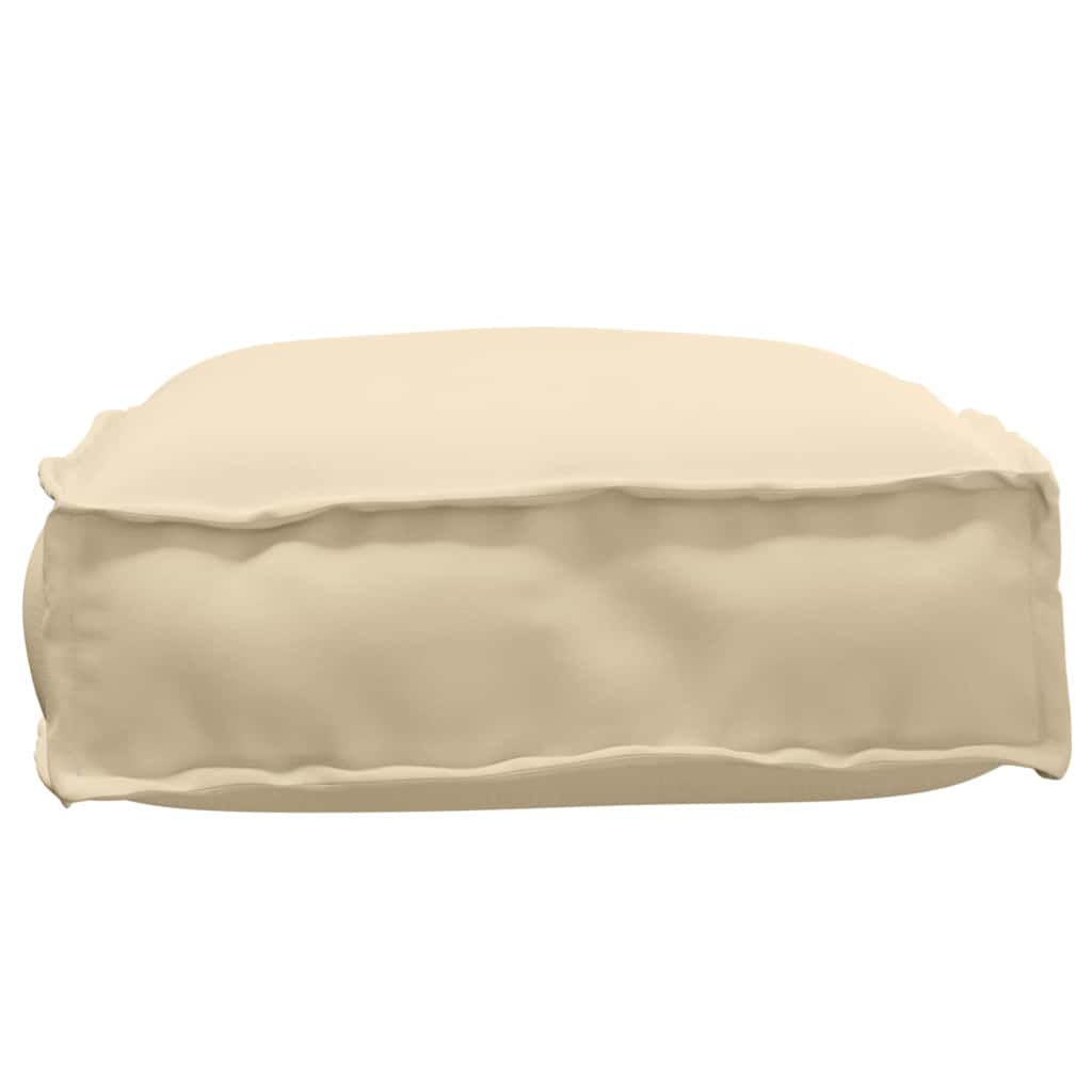 vidaXL Coussin de palette pour assise adaptée Beige 60 x 40 x 8 cm