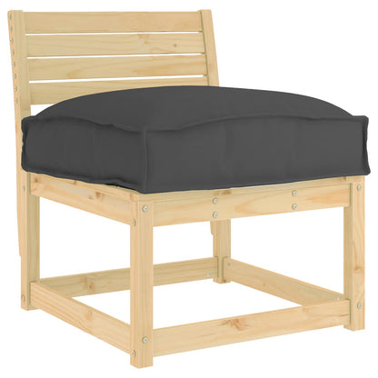 vidaXL Kissen Schwarz 60 x 40 x 8 cm Oxford-Stoff