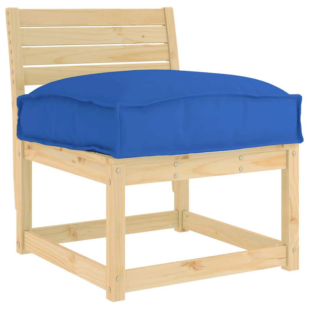 vidaXL Palettkissen für geeigneten Sitz Königsblau 60 x 40 x 8 cm