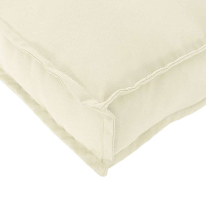 vidaXL Palettenkissen für Bank Creme 100 x 40 x 8 cm Oxford Stoff