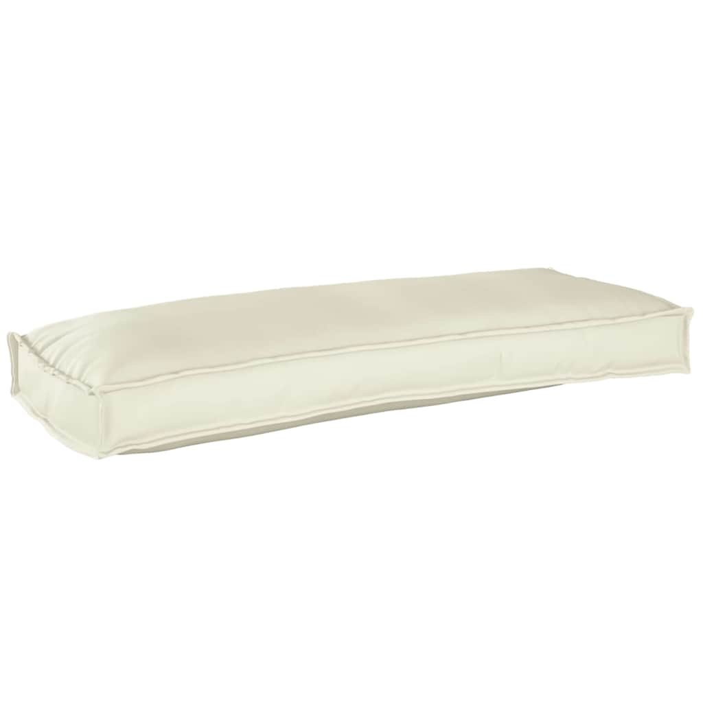 vidaXL Palettenkissen für Bank Creme 100 x 40 x 8 cm Oxford Stoff