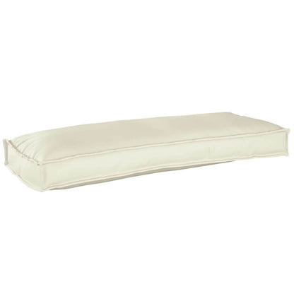 vidaXL Palettenkissen für Bank Creme 100 x 40 x 8 cm Oxford Stoff