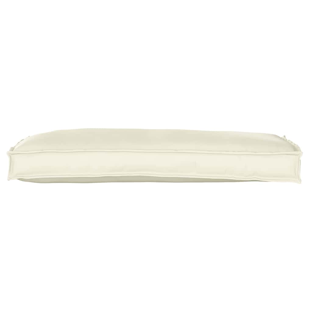 vidaXL Palettenkissen für Bank Creme 100 x 40 x 8 cm Oxford Stoff