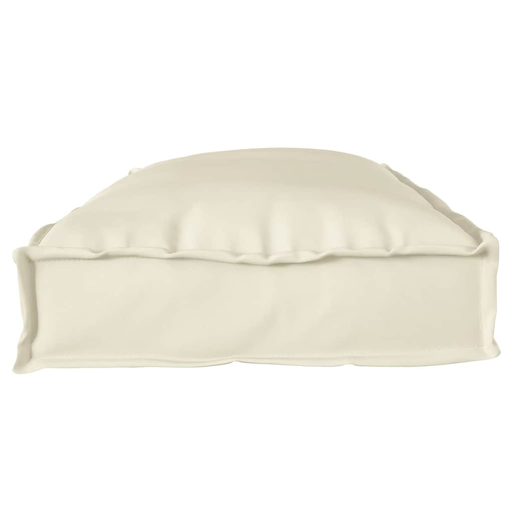 vidaXL Palettenkissen für Bank Creme 100 x 40 x 8 cm Oxford Stoff