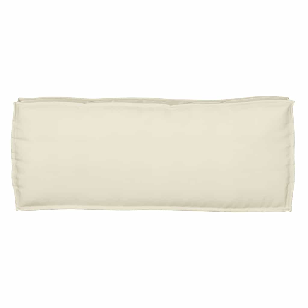 vidaXL Palettenkissen für Bank Creme 100 x 40 x 8 cm Oxford Stoff