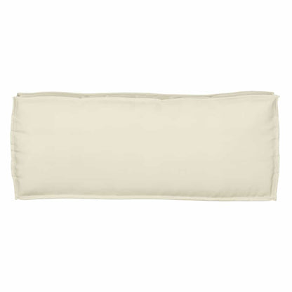 vidaXL Palettenkissen für Bank Creme 100 x 40 x 8 cm Oxford Stoff