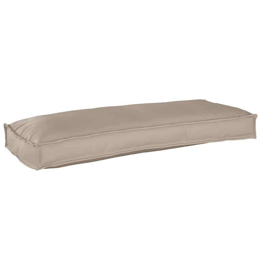 vidaXL Palettenkissen für Bank Taupe 100 x 40 x 8 cm Oxford Stoff