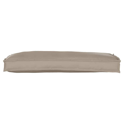 vidaXL Palettenkissen für Bank Taupe 100 x 40 x 8 cm Oxford Stoff