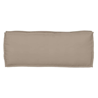 vidaXL Palettenkissen für Bank Taupe 100 x 40 x 8 cm Oxford Stoff