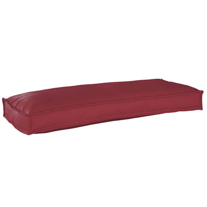 vidaXL Palettenkissen für Bank Weinrot 100 x 40 x 8 cm Oxford Stoff