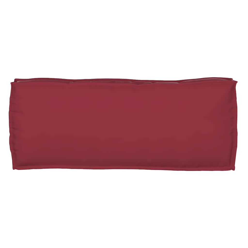 vidaXL Palettenkissen für Bank Weinrot 100 x 40 x 8 cm Oxford Stoff
