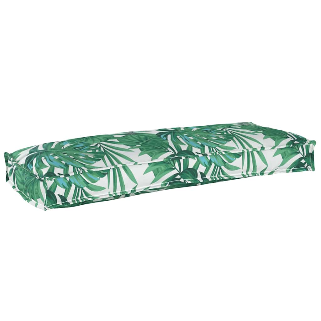 vidaXL Palettenkissen für Bank Floral Blattmuster 100 x 40 x 8 cm
