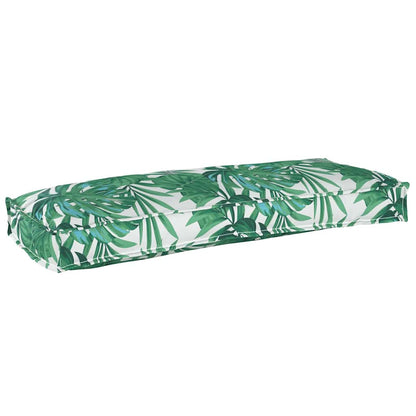 vidaXL Palettenkissen für Bank Floral Blattmuster 100 x 40 x 8 cm