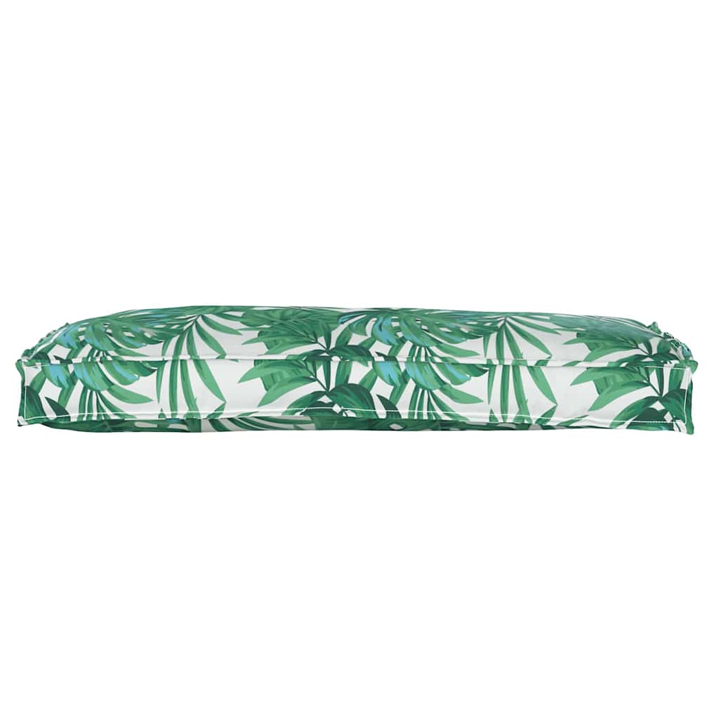 vidaXL Palettenkissen für Bank Floral Blattmuster 100 x 40 x 8 cm