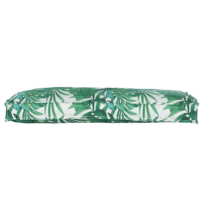 vidaXL Palettenkissen für Bank Floral Blattmuster 100 x 40 x 8 cm